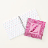 Pink Floral Alphabet Letter "Z" Journal-Notebook Notizblock (Innenseite)