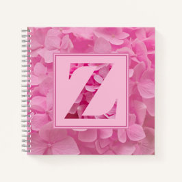 Pink Floral Alphabet Letter "Z" Journal-Notebook Notizblock
