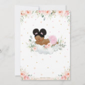 Pink Floral American Baby Showday Dankeskarte (Rückseite)