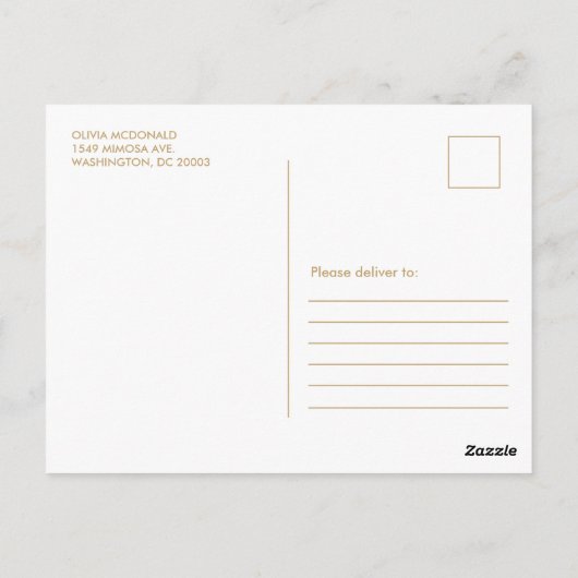 Pink Floral American Baby Showday Postkarte (Rückseite)