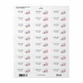 Pink Floral Anemones Adresse (Vorne)