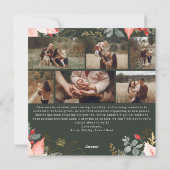 Pink Floral Arch Holly Jolly Weihnachten Sieben Fo (Rückseite)