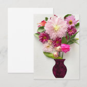 Pink Floral Arrangement - Karte (Vorne/Hinten)