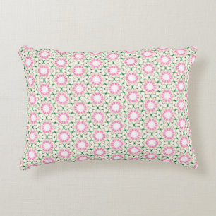 Pink Floral Artistic Abstrakt Pattern Dekokissen