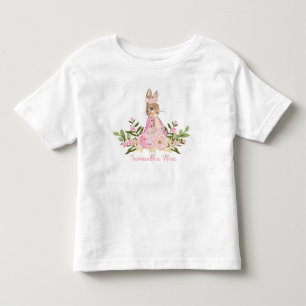 Pink Floral Baby Bunny Geburtstag Kleinkind T - Sh T-shirt