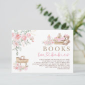 Pink Floral Baby Clothes Books for Twin Baby Girls Begleitkarte (Stehend Vorderseite)