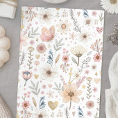 Pink Floral Baby Dusche Einladung