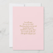 Pink Floral Baby in Bloom Baby Dusche Einladung (Rückseite)