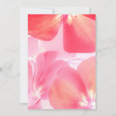 Pink Floral Baby in Bloom Baby Dusche Einladung (Rückseite)