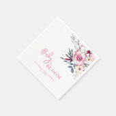 Pink Floral Baby in Bloom Baby Dusche Serviette (Ecke)
