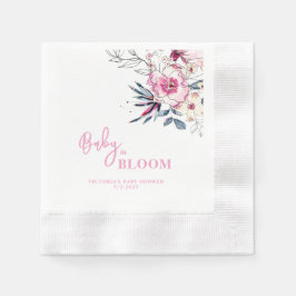 Pink Floral Baby in Bloom Baby Dusche Serviette