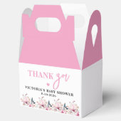Pink Floral Baby in Bloom Baby Showbox Geschenkschachtel (Geöffnet)