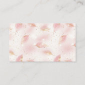 Pink Floral Baby in Bloom Books for Baby Shooter Begleitkarte (Rückseite)