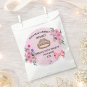 PINK FLORAL BABY SHOWER Fvor Bags Geschenktütchen (Ausgeschnitten)