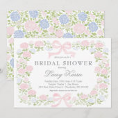 Pink Floral Baby Shower Invitation,  Einladung (Vorne/Hinten)