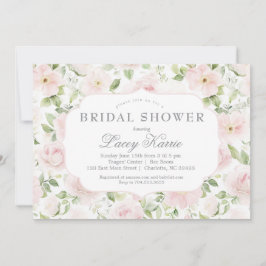 Pink Floral Baby Shower Invitation,  Einladung