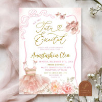 Pink Floral Ballerina Tutu Erregte Kinderdusche