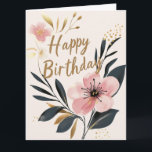Pink Floral Best Friends Foto Happy Birthday Karte<br><div class="desc">Pink Floral Best Friends Foto Happy Birthday Card</div>