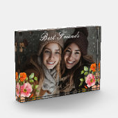Pink Floral Best Friends Fotoblock (Links)