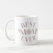 Pink Floral Beste Mama je Kaffeetasse (Links)