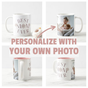 Pink Floral Beste Mama je Kaffeetasse