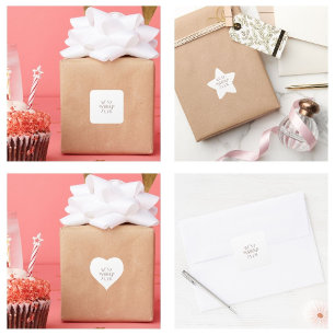 Pink Floral Beste Mama je Quadratischer Aufkleber