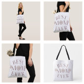 Pink Floral Beste Mama je Tasche