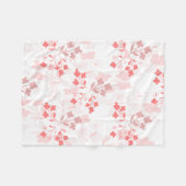 Pink floral blanket fleecedecke (Vorderseite (Horizontal))