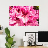 Pink Floral Bliss - Personalisiert Poster (Heimbüro)