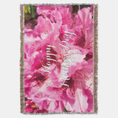 Pink Floral Bliss - Personalisierter Muttertag Decke (Vorderseite Vertikal)