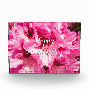 Pink Floral Bliss - Personalisierter Muttertag Fotoblock