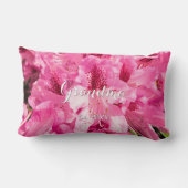 Pink Floral Bliss - Personalisierter Muttertag Lendenkissen (Rückseite)