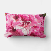 Pink Floral Bliss - Personalisierter Muttertag Lendenkissen (Vorderseite)