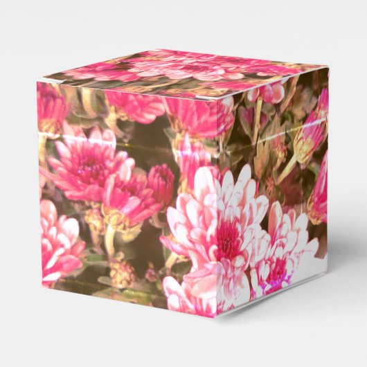 Pink Floral Bloom Pattern – Soft Botanical Design Geschenkschachtel (Vorderseite)