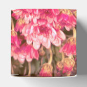 Pink Floral Bloom Pattern – Soft Botanical Design Geschenkschachtel (Oben)