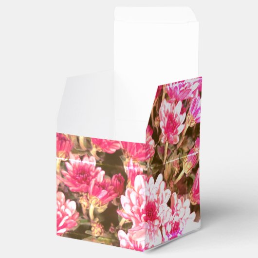 Pink Floral Bloom Pattern – Soft Botanical Design Geschenkschachtel (Geöffnet)