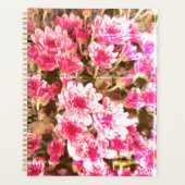 Pink Floral Bloom Pattern – Soft Botanical Design Planer (Vorderseite)
