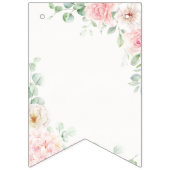 Pink Floral Blooms Hydrangea Geburtstag Wimpelkette (Erste Fahne)