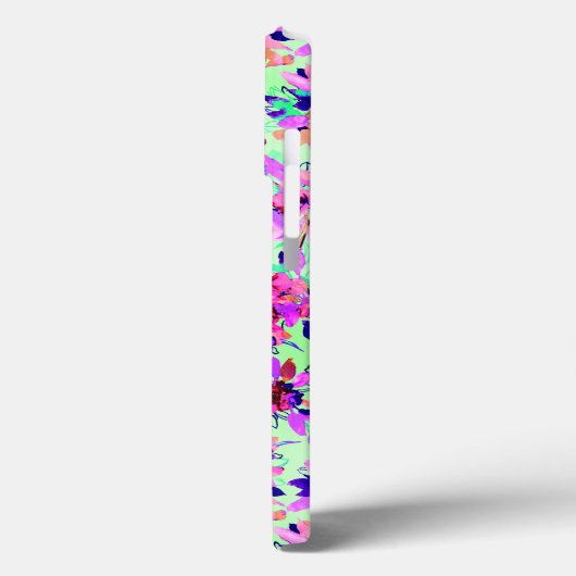 Pink Floral Blume Case-Mate iPhone Case (Rückseite / Links)