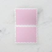 Pink Floral Blume Danke Karte (Innenseite)