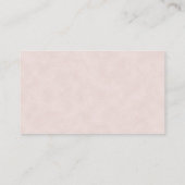 Pink Floral Book Request Baby Showcard Begleitkarte (Rückseite)