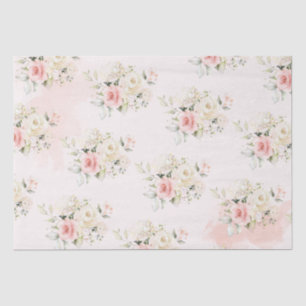 Pink Floral Botanical 75. Geburtstagsparty Seidenpapier
