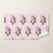 PINK FLORAL BOTANICAL BATHROOM TOWEL SET (Handtuch)