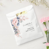 Pink Floral Botanical Script Baby Dusche Geschenktütchen (Versiegelt)