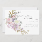 Pink Floral Bouquet Brautparty Einladung (Vorderseite)