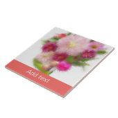 Pink Floral Bouquet Fliese (Seite)