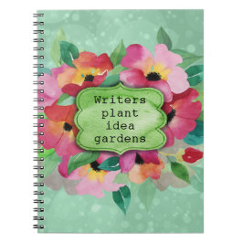 Pink Floral Bouquet | Writers Pflanze Idea Gardens Notizblock