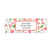 Pink Floral Bouquets - Rücksendeadresse