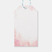 Pink Floral Brautparty Tee Party Danke schön Gesch Geschenkanhänger (Rückseite)