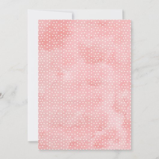 Pink Floral Bridal Brunch Bridal Dusche Einladung (Rückseite)